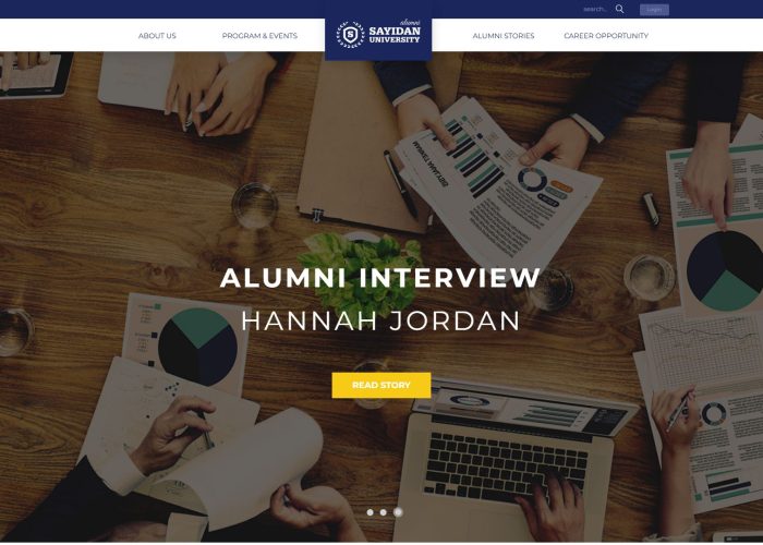 Sayidan – Premium Responsive University Alumni WordPress Theme