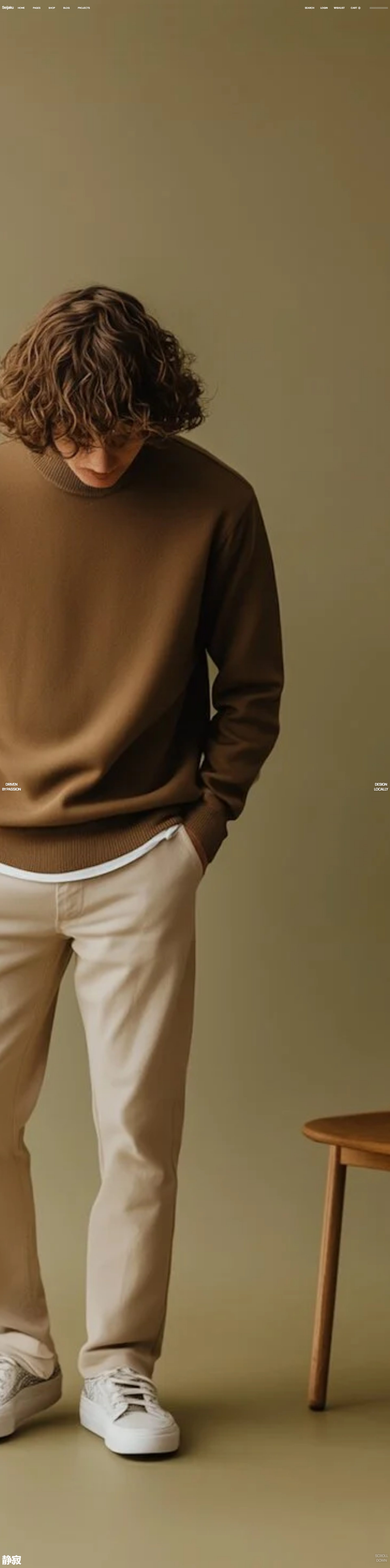 Seijaku – Premium Responsive Minimalist WooCommerce WordPress Theme theme — Desktop preview
