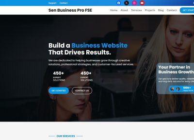 Sen Pro FSE – Premium Responsive Business WordPress Block Theme