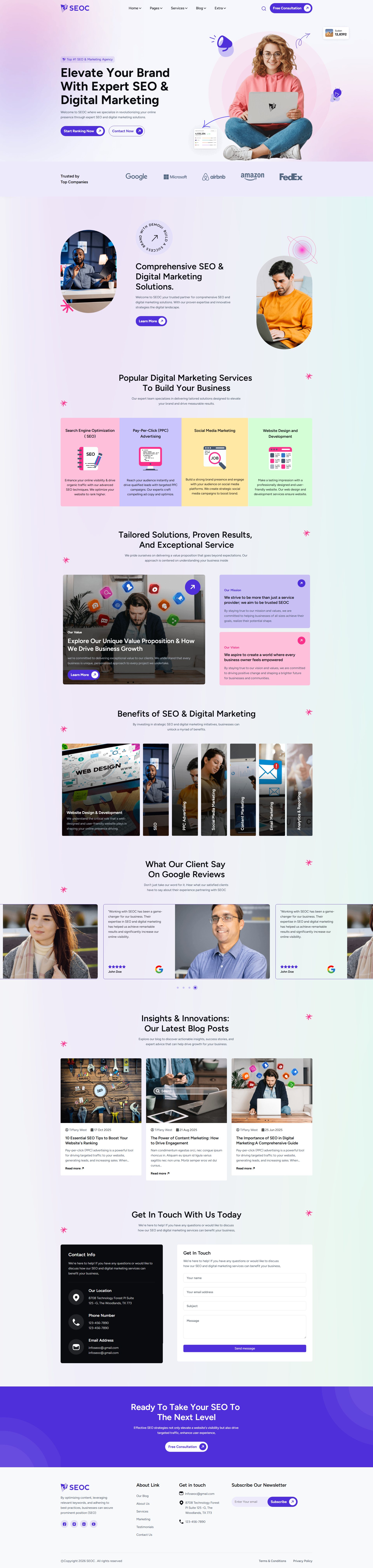 SEOC – Premium Responsive SEO & Marketing Agency Drupal Theme theme — Desktop preview