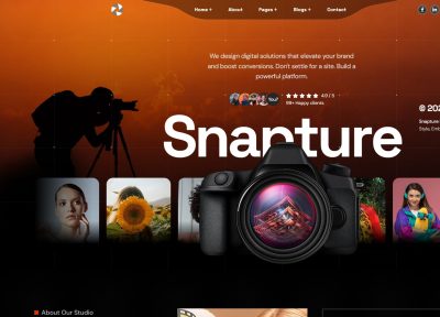 Snapture – Premium Responsive Photography Studio WordPress Theme