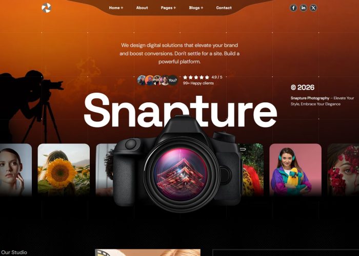 Snapture – Premium Responsive Photography Studio WordPress Theme