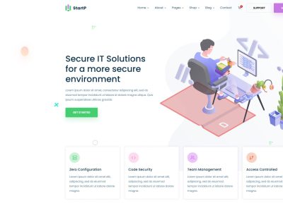 StartP – Premium Responsive Next.js IT Startup & Agency Template