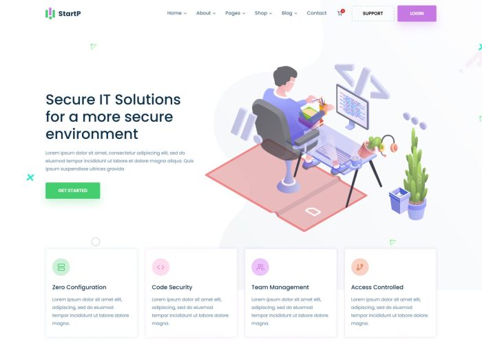 StartP – Premium Responsive Next.js IT Startup & Agency Template
