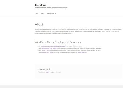 Storefront — Free Official WooCommerce WordPress Theme