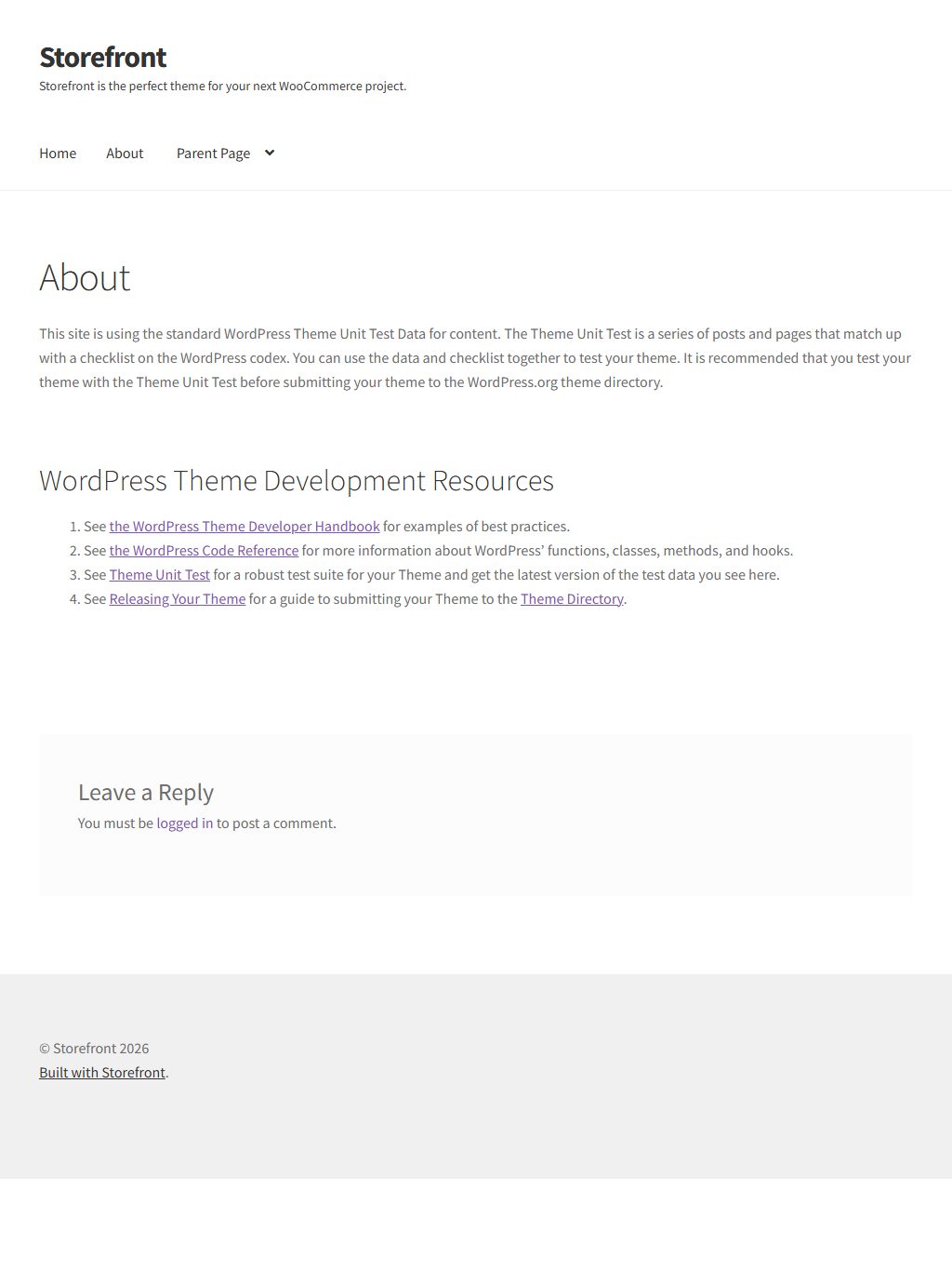 Storefront theme — Tablet preview