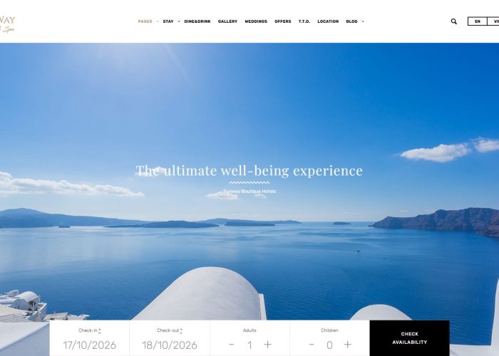 Sunway – Premium Responsive Hotel and Vacation Rental WordPress Theme