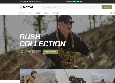 Tactiko – Premium Responsive Tactical & Military Shop WordPress Theme