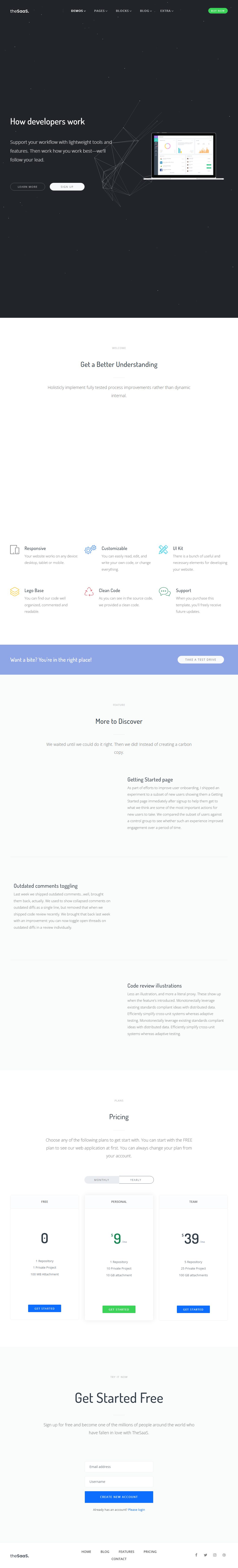TheSaaS – Premium Responsive SaaS, Software & WebApp Drupal Theme theme — Tablet preview