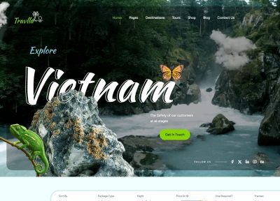 Travlla – Premium Responsive Travel & Tour Booking WordPress Theme