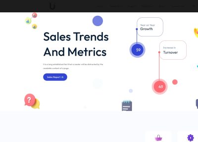 Umetric 2.0 – Premium Responsive Dashboard, Reporting & Infographic WordPress Theme