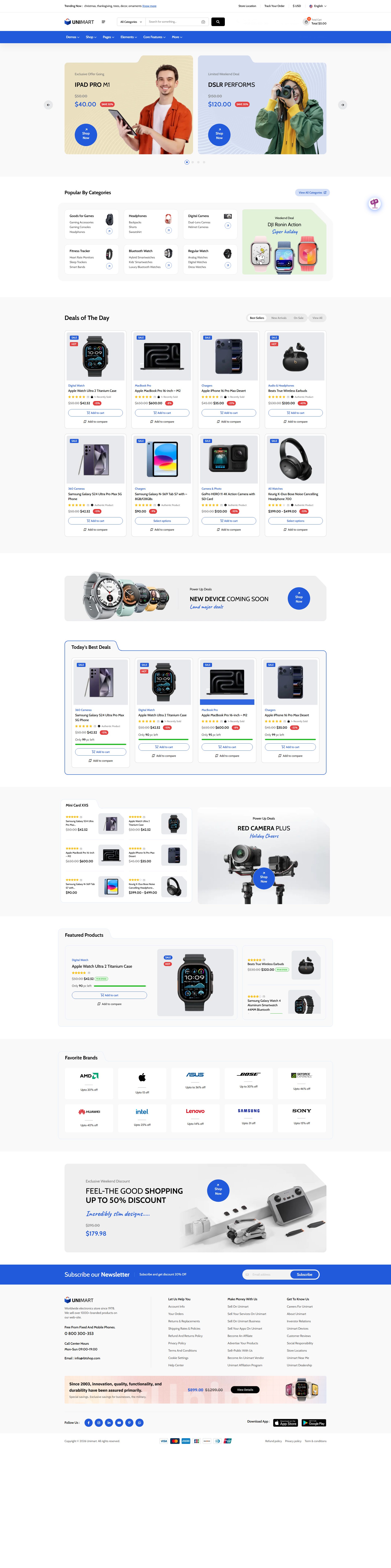 Unimart – Premium Responsive Multipurpose WooCommerce WordPress Theme theme — Desktop preview