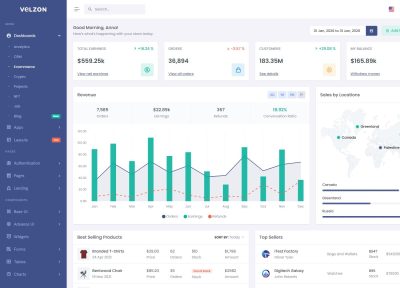 Velzon – Premium Responsive Laravel Admin Dashboard HTML5 Template
