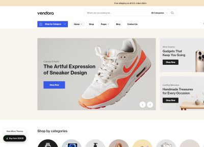 Vendora – Premium Responsive Multi-Vendor Marketplace WordPress Theme