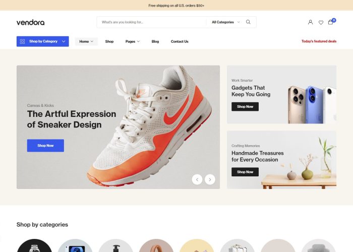Vendora – Premium Responsive Multi-Vendor Marketplace WordPress Theme
