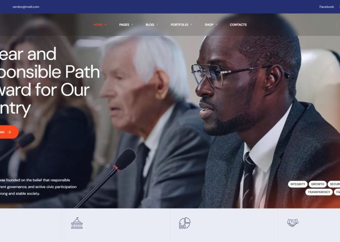 Verdox – Premium Responsive Political Election Campaign WordPress Theme