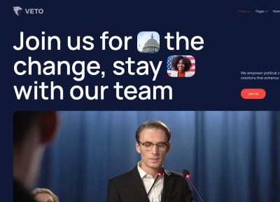 Veto – Premium Responsive Politics, Campaign & Candidate WordPress Theme