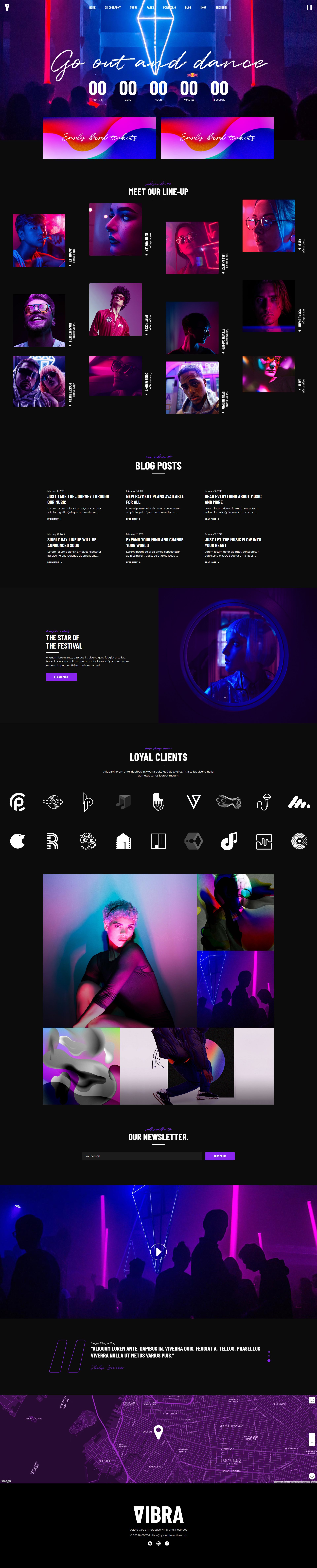 Vibra Nightclub WordPress Theme