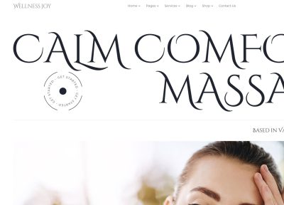 Wellness Joy – Premium Responsive Spa & Massage Salon WordPress Theme