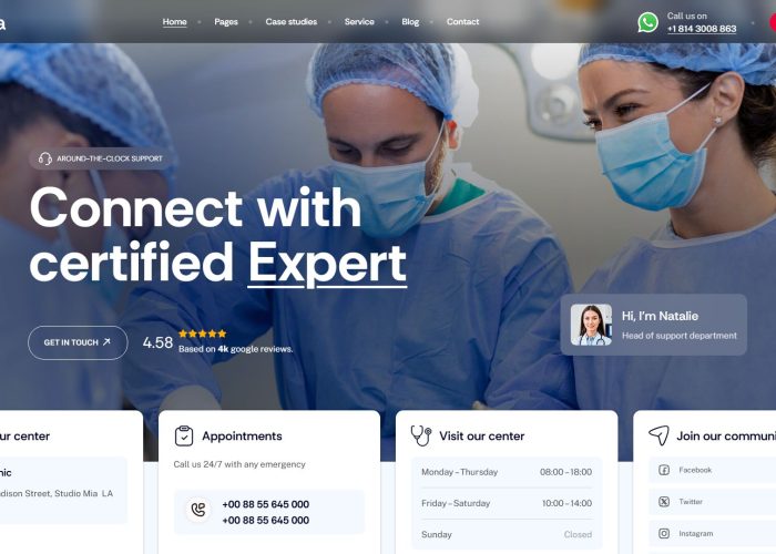 Wellra – Premium Responsive Doctor Appointment WordPress Theme