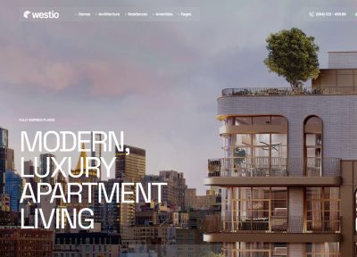 Westio – Premium Responsive Real Estate & Apartment WordPress Theme
