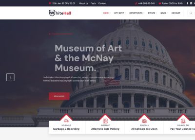 White Hall – Premium Responsive Municipal and Government WordPress Theme