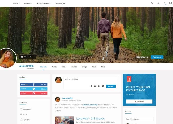 Winku – Premium Responsive Social Network Community HTML5 Template