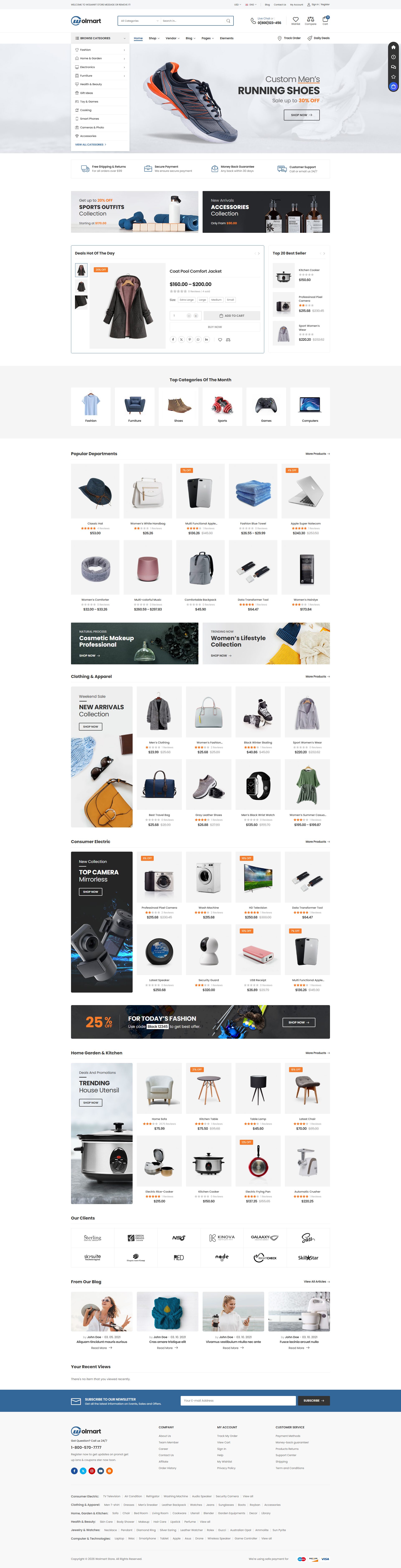 Wolmart – Premium Responsive Multi-Vendor Marketplace WooCommerce Theme theme — Desktop preview