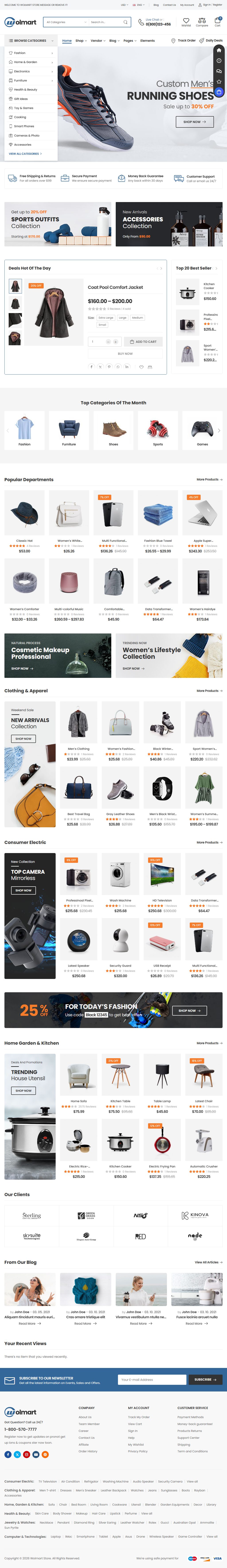 Wolmart – Premium Responsive Multi-Vendor Marketplace WooCommerce Theme theme — Tablet preview