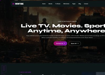 WowTube – Premium Responsive OTT Platform & Video Streaming WordPress Theme