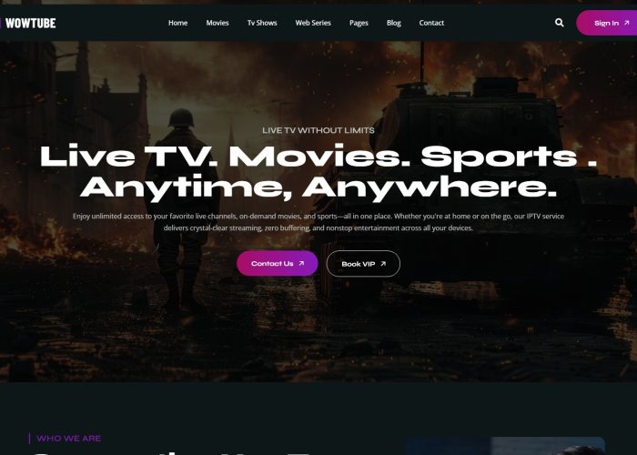 WowTube – Premium Responsive OTT Platform & Video Streaming WordPress Theme