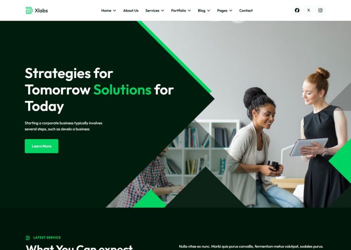 Xlab – Premium Responsive Business Consulting Joomla Template