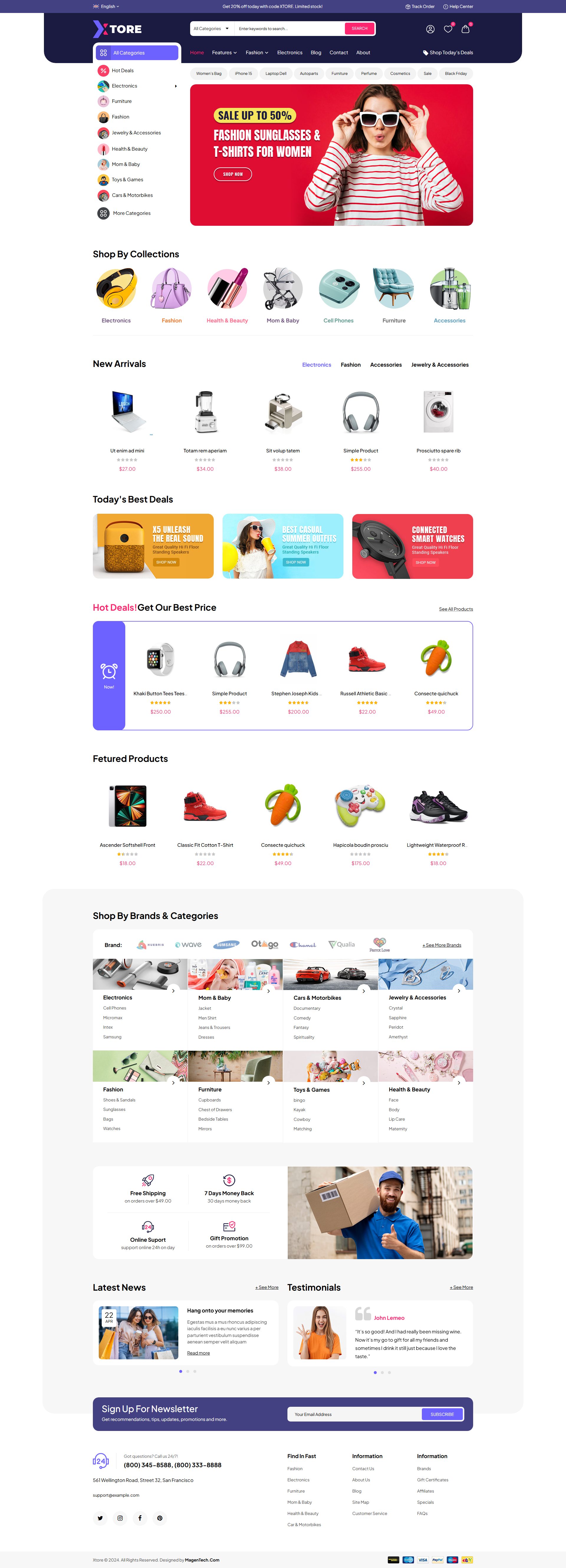 Xtore Magento Multipurpose Theme