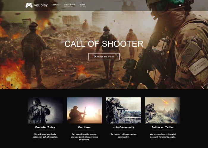 Youplay – Premium Responsive Gaming Community WordPress Theme