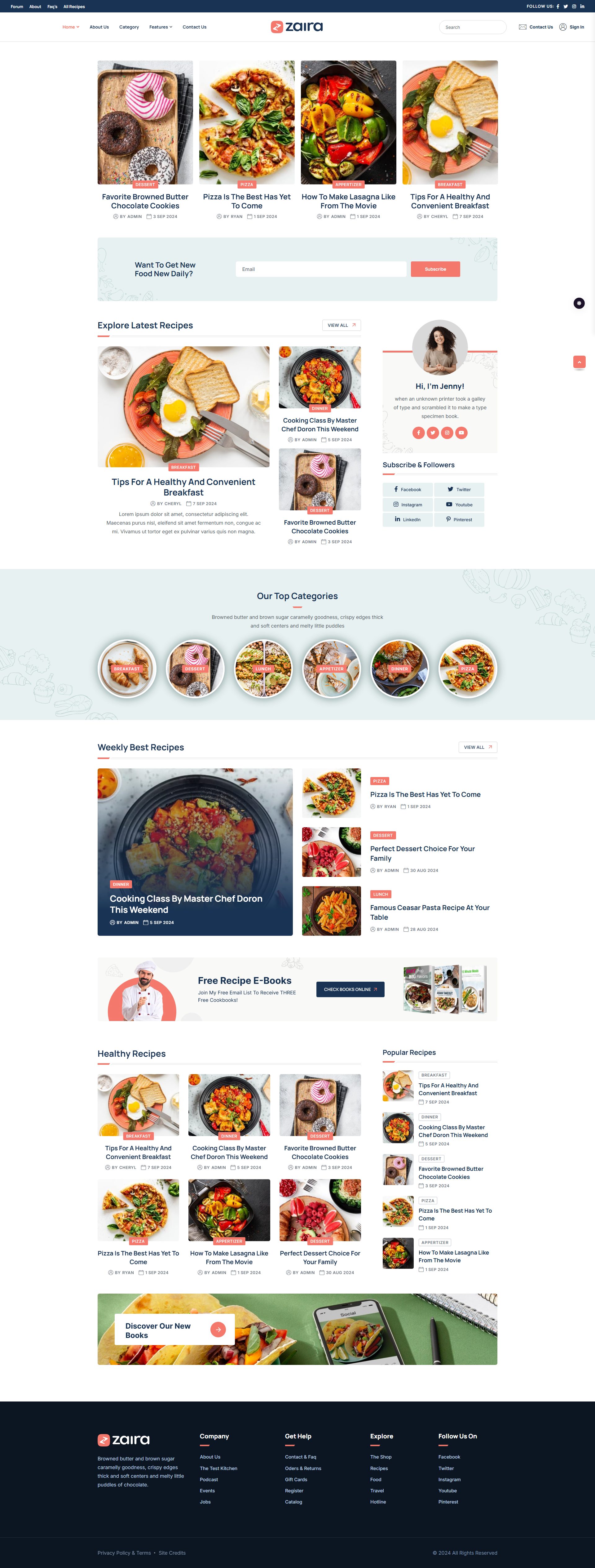 Zaira – Premium Responsive News & Magazine Drupal Theme theme — Desktop preview