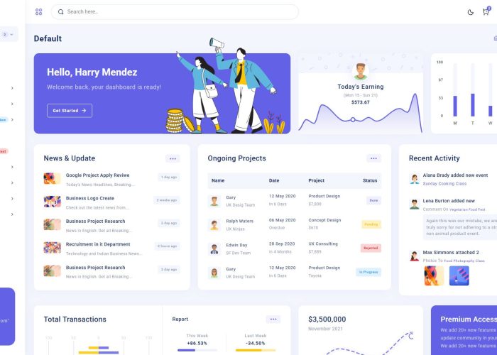 Zeta – Premium Responsive Django Admin Dashboard HTML5 Template