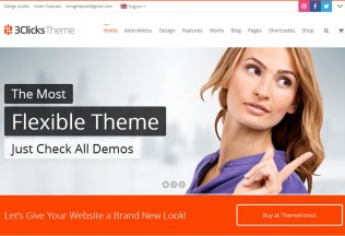 3Clicks – Premium Responsive Multi-Purpose WordPress Theme