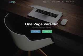 Abrel – Premium Responsive One Page Parallax HTML5 Template