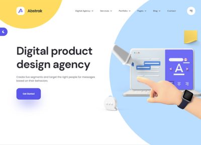 Abstrak – Premium Responsive Creative Agency HTML5 Template