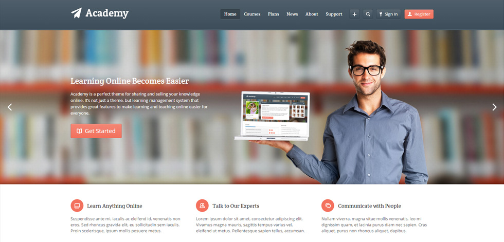 Home page
