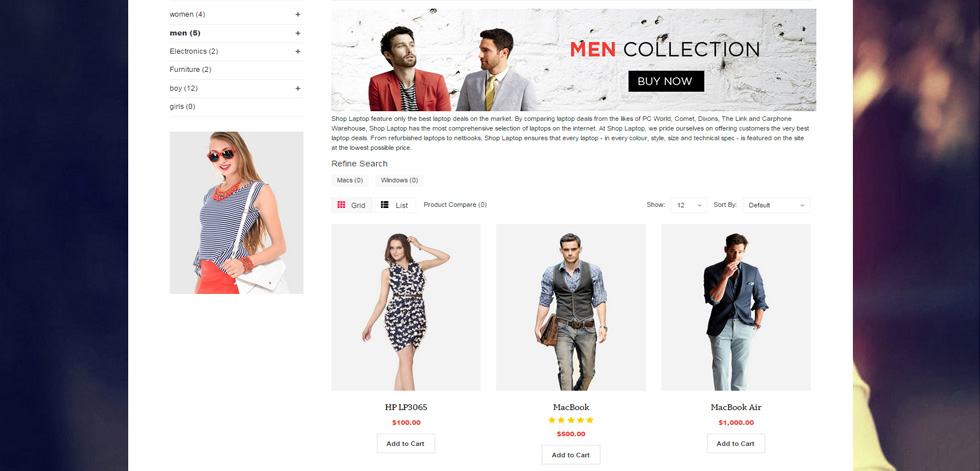 Category page