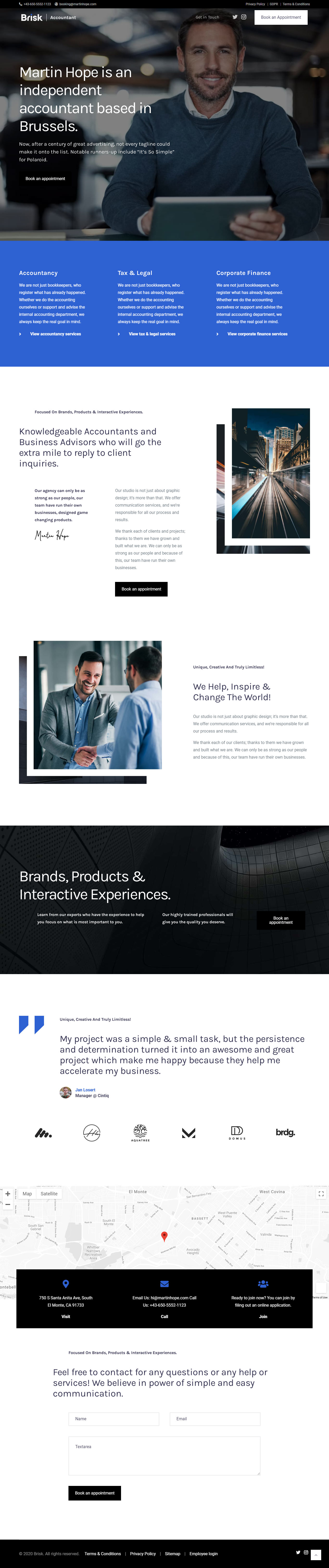 Brisk WordPress Accounting Themes