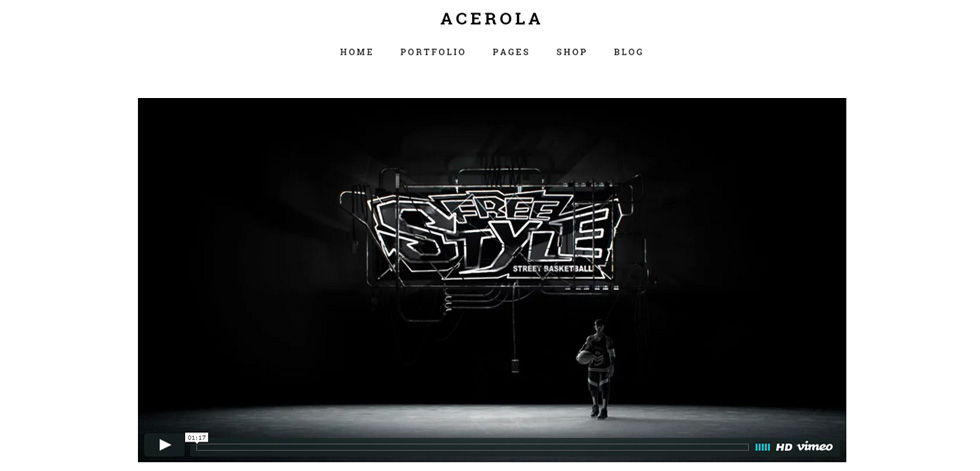 Welcome screen