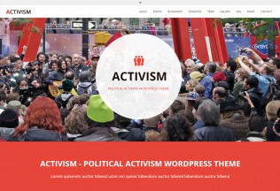 Activism – Premium Responsive Political Activism WordPress Theme