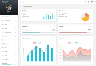 Adminify – Premium Responsive VueJS Bootstrap 4 Admin HTML5 Template