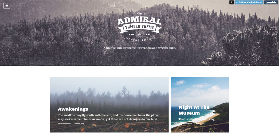 Welcome page