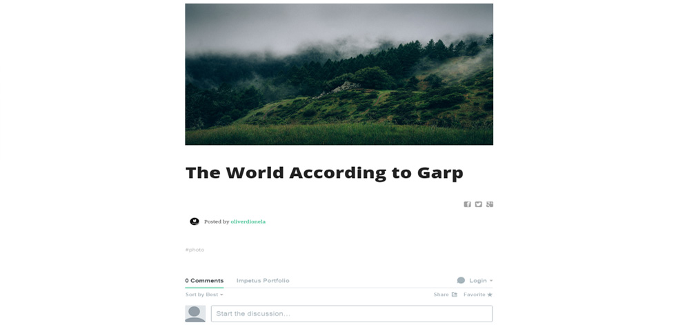 One blog post