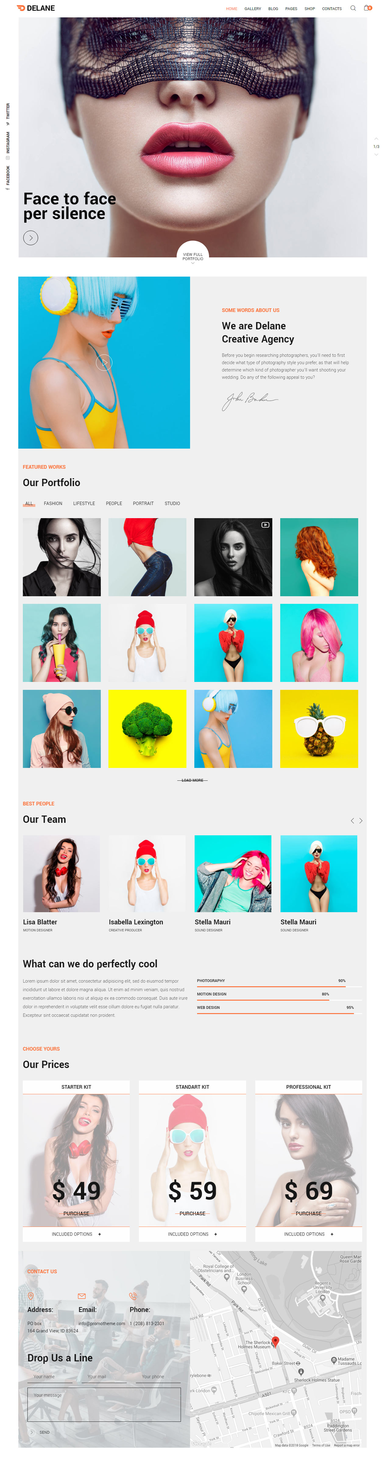 Delane Best Agency WordPress Themes