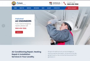Airtech – Premium Responsive Plumber WordPress Theme