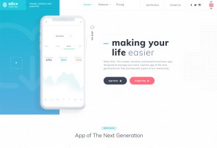 Alice – Premium Responsive Application HTML5 HTML5 Template